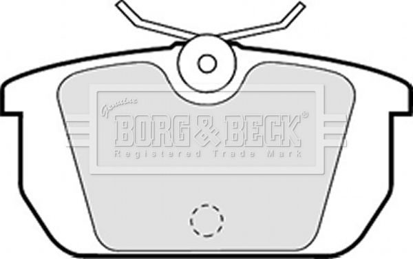 BORG & BECK Комплект тормозных колодок, дисковый тормоз BBP1261